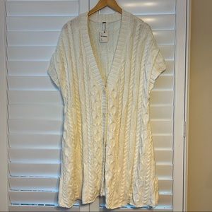 NWT Free People Knit Vest Cardigan M